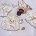thumbnail image 2 of 100% Mulberry Silk Scrunchies, Elastic Hair Ties, Silk sleep scrunchies, Pure Silk Scrunchy, frizz/damage free scrunchies for Women Girls, 6 Color (Ivory, 3*L), 2 of 5