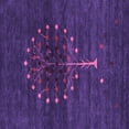 thumbnail image 1 of Ahgly Company Indoor Square Abstract Purple Contemporary Area Rugs, 6' Square, 1 of 4