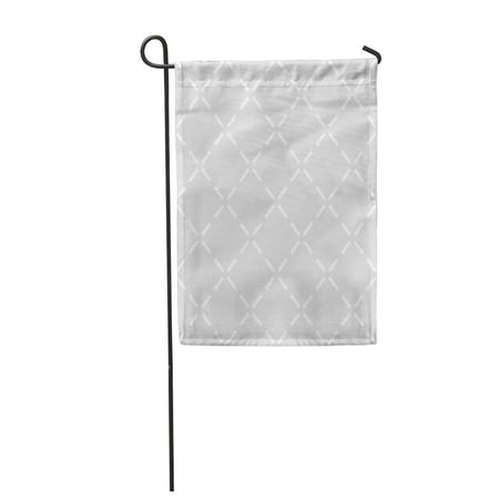 SIDONKU Abstract Grey and White Pattern Bathroom Diamond Garden Flag Decorative Flag House Banner 28x40 inch