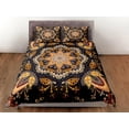 thumbnail image 3 of Mandala Juego de Funda Nórdica Ropa de Cama Boho, Ropa de Cama y Funda de Almohada Hippie, Individual, 3 of 4