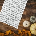 thumbnail image 2 of Harvest Script Printed Flour Sack Cloth Thanksgiving Kitchen Towel Dishtowel, 2 of 4