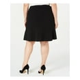 thumbnail image 2 of BAR III Womens Black Ruffled Zippered Knee Length Wear To Work A-Line Skirt Plus 22W, 2 of 2