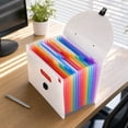 thumbnail image 6 of Accordion File Organizer, 13 Pocket Expanding Document Folder with Carry Handle, Waterproof A4 Paper Storage Bag for Office Documents Bills and File Sorting, 6 of 9