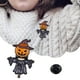 thumbnail image 2 of Broches de la serie Halloween. Insignia con cabeza de calabaza de dibujos animados, esqueleto y broche., 2 of 2