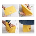 thumbnail image 4 of Taburete plegable portátil de plástico para exteriores, para acampar, pescar, viajar, tren, amarillo, L (45 x 15 x 26), 4 of 5