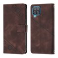 thumbnail image 2 of Compatible with Samsung Galaxy A12 Classic Embossed PU Leather Case with Card Holder Shockproof Cover, 2 of 5