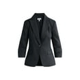 thumbnail image 2 of Sofia Jeans Women's Linen Blend Blazer with Scrunch Sleeves, Sizes XS-4X, 2 of 5