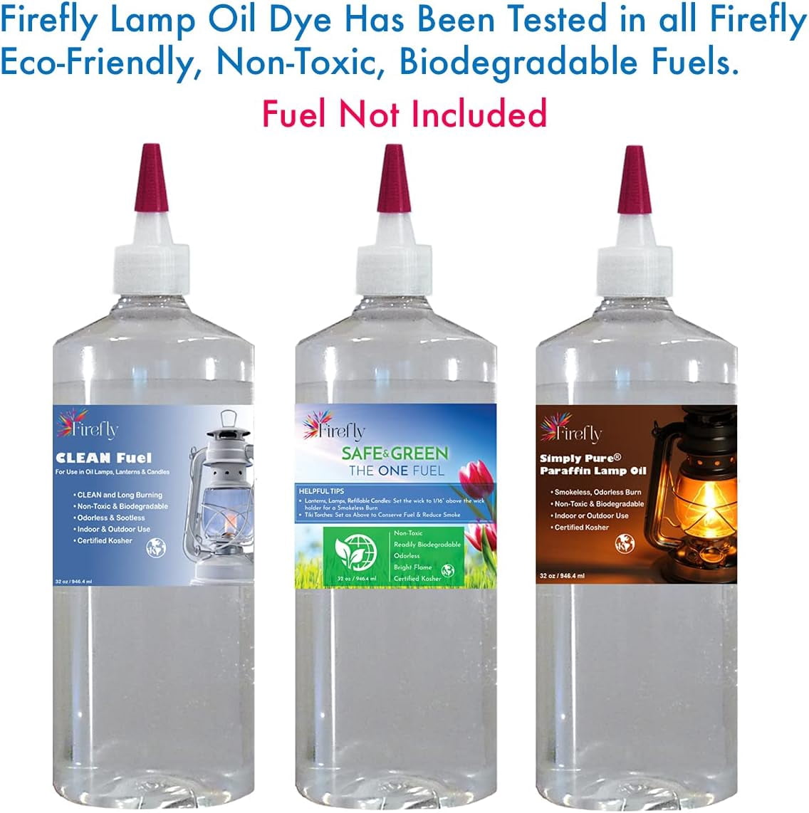 Firefly Red Liquid Candle Dye Lamp Oil, 10 ml (3 Count)