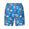 thumbnail image 4 of Lsque Mens Swim Trunks Gnomes in USA Pattern - Bathing Suit Compression Liner - Beach Swim Shorts Swimwear - (S-3XL) - Stretch Quick Dry -X-Large, 4 of 9