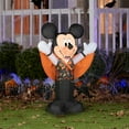 thumbnail image 3 of Gemmy 3.5 ft Airblown Blowup Inflatable Vampire Mickey with Candy Toss Vest Outdoor Decoration - Orange, 3 of 3