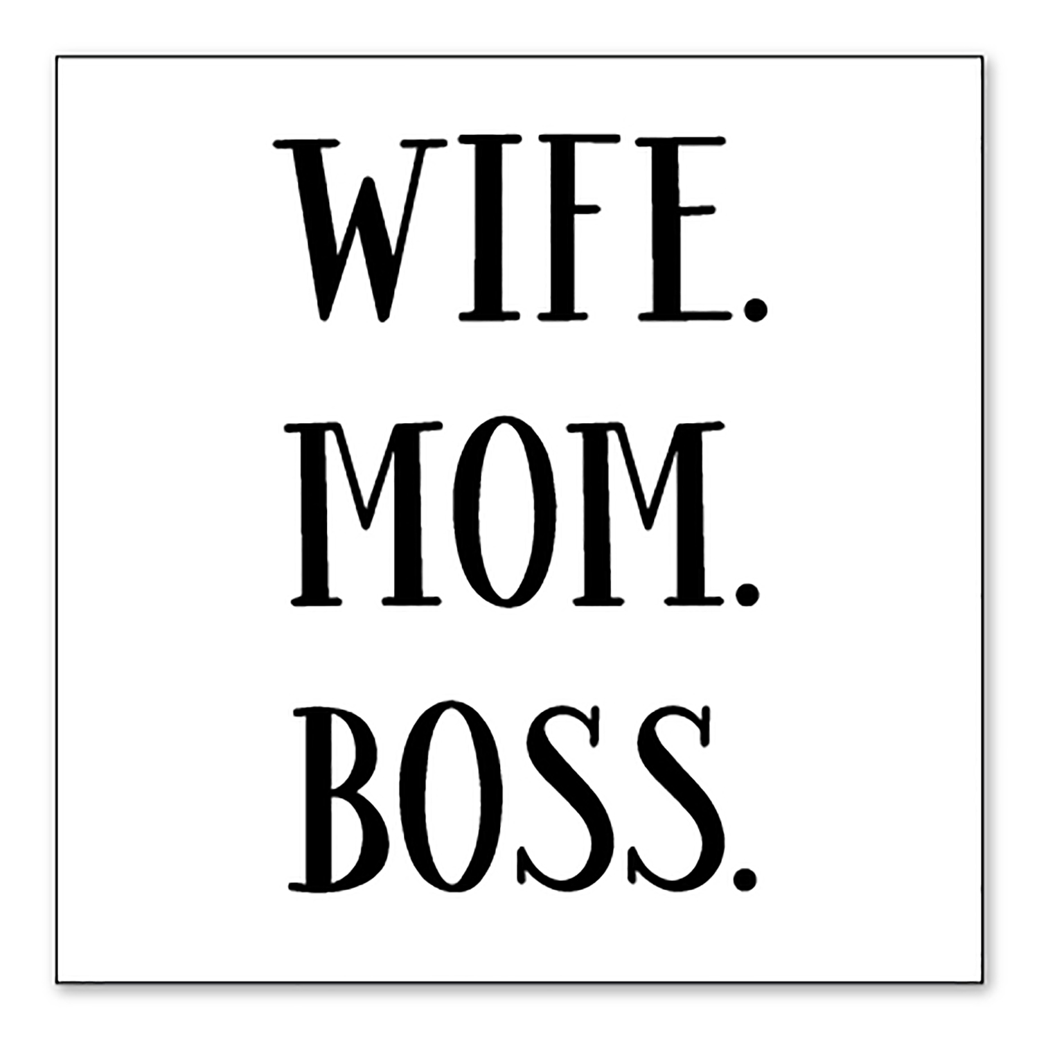 DistinctInk Custom Bumper Sticker - 10" x 10" Decorative Decal - White ...
