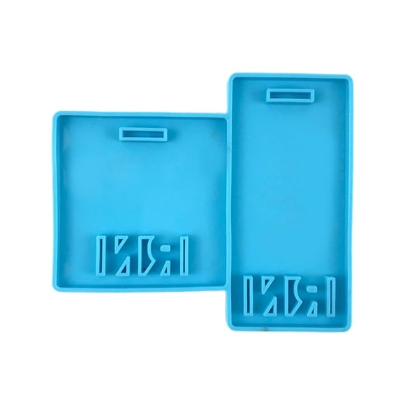 TIERPOP Lpn Resin Mold for Keychain Badge Reel Rn Nurse Name Tag Silicone Epoxy Mould