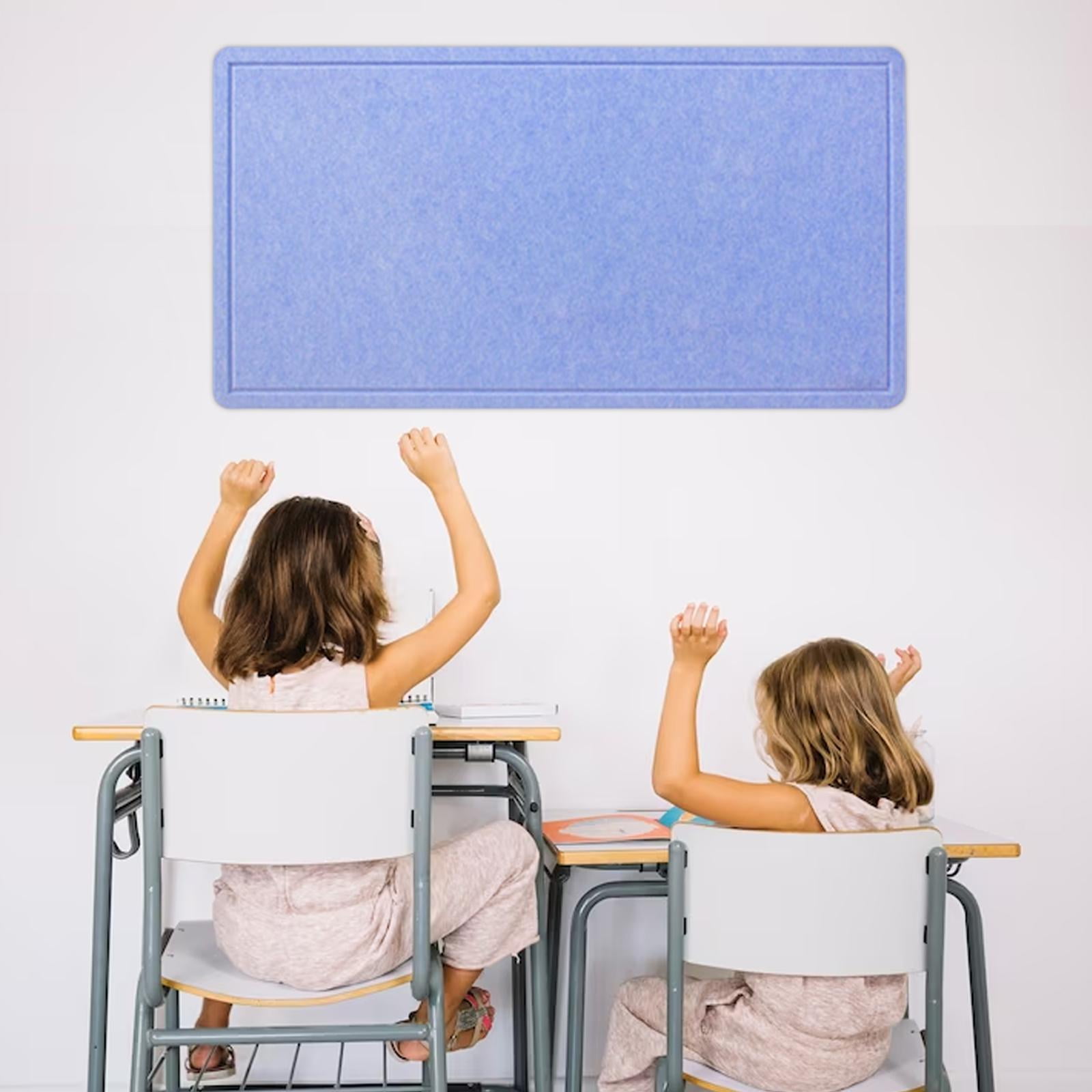 Bulletin Board Notes Felt Board Preschool for Drawing Room Restaurant Office Blue