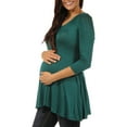 thumbnail image 2 of Women's 3/4 Maternity Sleeve V-neck Tunic, 2 of 4