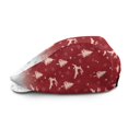 thumbnail image 2 of FUIALDOLG Christmas Tree Deer Pattern Polyester Beret Hat with Light, All-Season Lightweight Newsboy Hat for Golf Outdoor Camping, 2 of 4