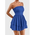 thumbnail image 3 of Vestido PRETTYGARDEN para mujer, verano 2025, sin tirantes, tubo, tamaño mini, 3 of 7