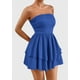 thumbnail image 3 of Vestido PRETTYGARDEN para mujer, verano 2025, sin tirantes, tubo, tamaño mini, 3 of 7