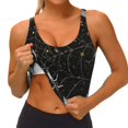 thumbnail image 3 of Fotbe Spiderweb Bats And A Spider Sujetador Deportivo Largo sin Aros para Mujer con Almohadillas y Soporte Medio, Transpirable y Absorbente, Camiseta Tipo Chaleco o Tank Top-Small, 3 of 8