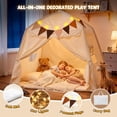thumbnail image 5 of JoyStone Kids Play Tent with Mat, Star Lights & Flags, Foldable Dome Playhouse, Indoor Outdoor Play Tent for Boys & Girls, 54 x 41 x 47 in, 5 of 10