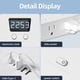 thumbnail image 2 of 16-in-1 Power Strip with Switch & Surge Protection, 16 in 1 Surge Protector, Flat Plug Power Strip Surges Protector, 16 Ac Outlets, 3 USB & 2 Type-C Ports, Time Display for Home,Office (#a-white-5ft), 2 of 7
