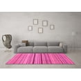thumbnail image 3 of Ahgly Company Indoor Round Oriental Pink Modern Area Rugs, 5' Round, 3 of 4