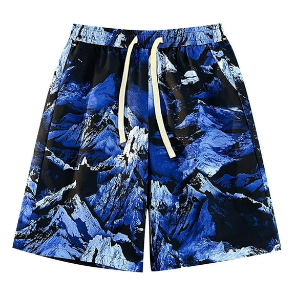 Mrzhqd Casual Shorts For Mens Summer Shorts Denim Shorts With Pockets Plus Size Pants Blue 2Xl