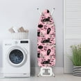 thumbnail image 3 of Kuiaobaty Cat Pumpkin Bat Pink Ironing Board Cover with Elastic Edges, Machine Washable Standard Size Iron Board Cover for Halloween Home Decor, 55" x 16", 3 of 5