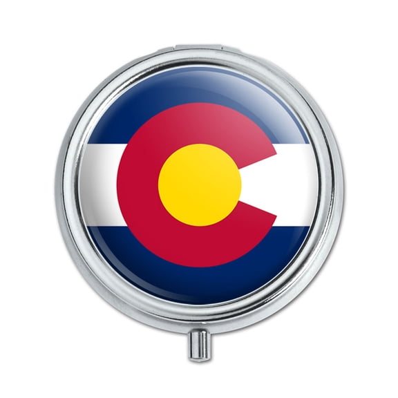 Colorado State Flag Pill Box