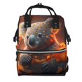 thumbnail image 1 of Fotbe Cute Maple Leaf Koala Mochila Maternidad - Lona de Sarga Impermeable, Mochila de Pañales de Gran Capacidad con Múltiples Bolsillos y Correas Ajustables, 1 of 6