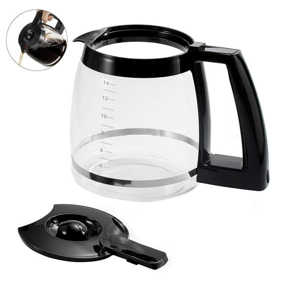 14-Cup Replacement Carafe Compatible with Cuisinart Coffee Maker Models DCC-3200, DCC-3200P1, DCC-2200, DCC-2600, DCC-2800 and CBC-7000PCFR Model# DCC-2200RC