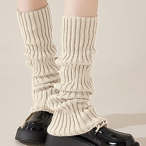 Knitted Leg Warmers For Women Winter Leg Warmers Ribbed Leg Socks Outfits Sports Yoga