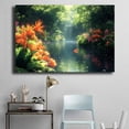 thumbnail image 4 of Mudket Canvas Print Framed Ready to Hang Tropical Canvas Wall Art, Green Botanical Landscape Wall Decor Artwork for Living Room Bedroom, Floral Jungle Wall Pictures - 12"L x 8"W, 4 of 10