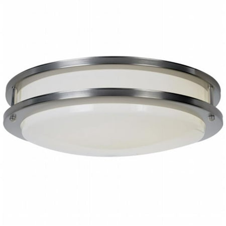 Flush Mount Ceiling Fixture With Stainless Trim  15 X 4-3/4 In.  (Best Ar 15 Light Mount)