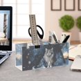 thumbnail image 4 of Cat Blue Pencil Pen Cosmetic Holder Cup Makeup Brush Holder Desk Accessories Holder Acrylic Organizer for Office School Home, 4 of 7