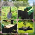 thumbnail image 3 of AmeLeis Corrugated Garden Edging, 6" x 40Ft Metal Landscape Edging Border, Hot-dip Galvanized Fence for Garden, Lawn and Flower Bed (Black) C99, 3 of 3