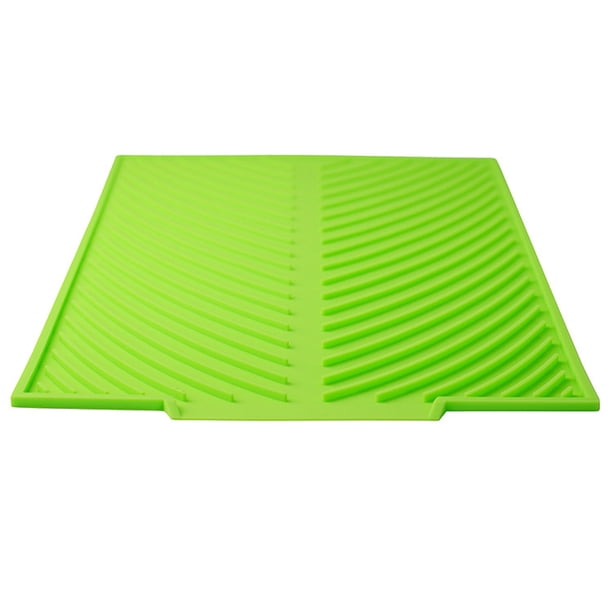 FESTFENDS Tapete De Platos Verde En Silicona Apto Para Lavavajillas Cocina