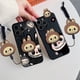 thumbnail image 5 of Para Xiaomi Redmi 9 10 10A 12 13 10C 12C 13C 14C Note 8 9 9s 10 11 12 13 Pro Say hello Labubu Funda con soporte de cuerda, 5 of 5