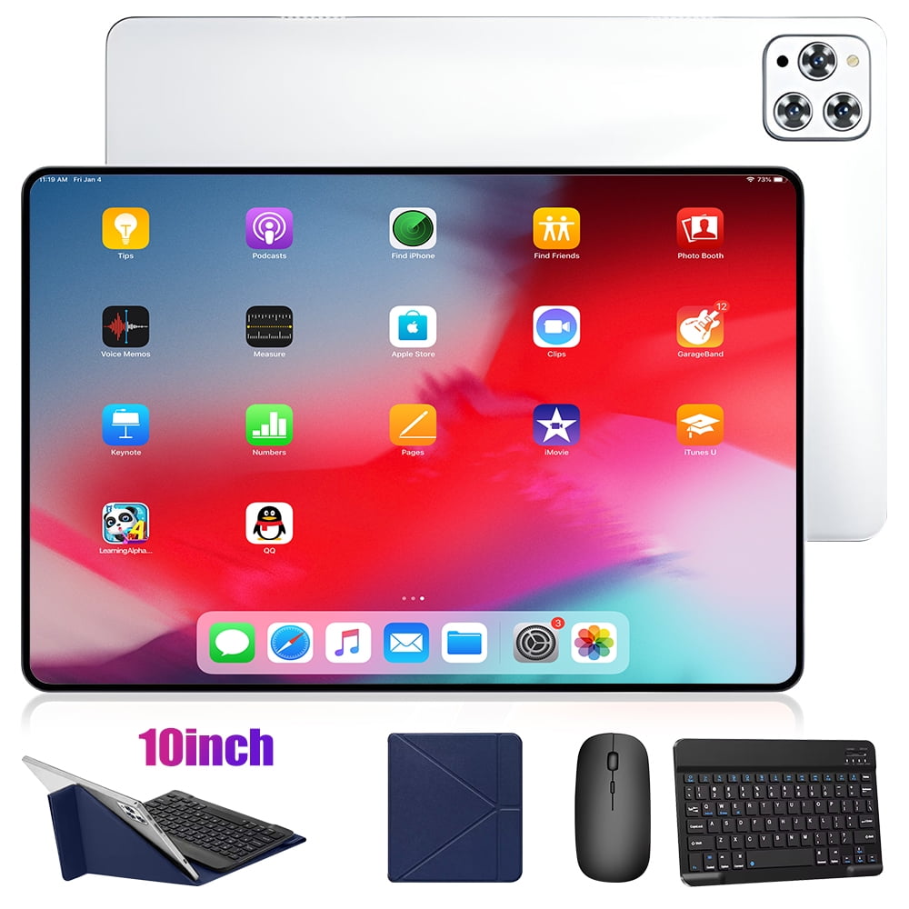 10 inch Android 7.0 Tablet, MTK6735 Cortex-A53 1.5GHz CPU, FHD 1280 * 800 Display, 4GB RAM + 64GB ROM, 2 in 1 Tablet PC, 4G LTE+2.4G/5G WiFi tablet,