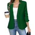 thumbnail image 2 of Edvintorg Womens Blazer Plus Size Long Sleeve Business Casual Open Front Suit Jacket Women Fashion M-4XL Green, 2 of 6