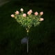 thumbnail image 4 of Solar Gardenia Lights Outdoor Waterproof LED Artificial Flower Stake | White Pink Yellow | Solar Powered Decorative Lighting for Garden Wedding Party Patio Yard | 74cm Single Piece, 4 of 6