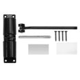 thumbnail image 1 of Automatic Door Closer Metal Adjustable Heavy Duty Safety Spring Silenciar Convert Hinged Door Interior Exterior Black, 1 of 5