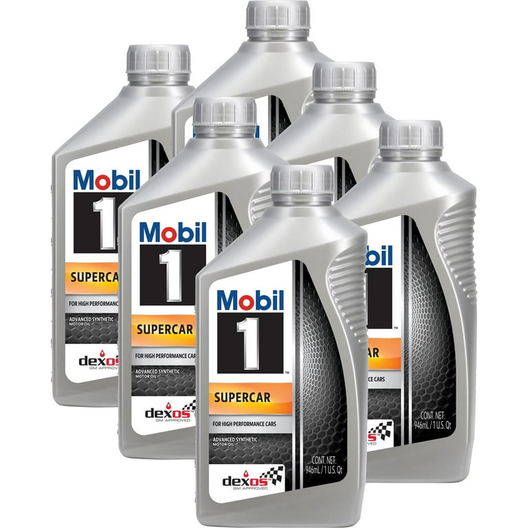 Mobil 1 Supercar Full Synthetic Motor Oil 5W-50, PF64 Filter, High