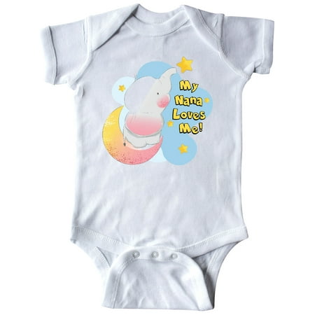 

Inktastic My Nana Loves Me Gift Baby Boy or Baby Girl Bodysuit