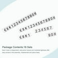 thumbnail image 2 of Uxcell Adjustable Mini Cube Price Tag Display Number Black on Clear,6.3x9mm,16 sets, 2 of 5