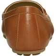 thumbnail image 3 of Women's Aerosoles Day Drive Moccasin Dark Tan Faux Leather 10 W, 3 of 5