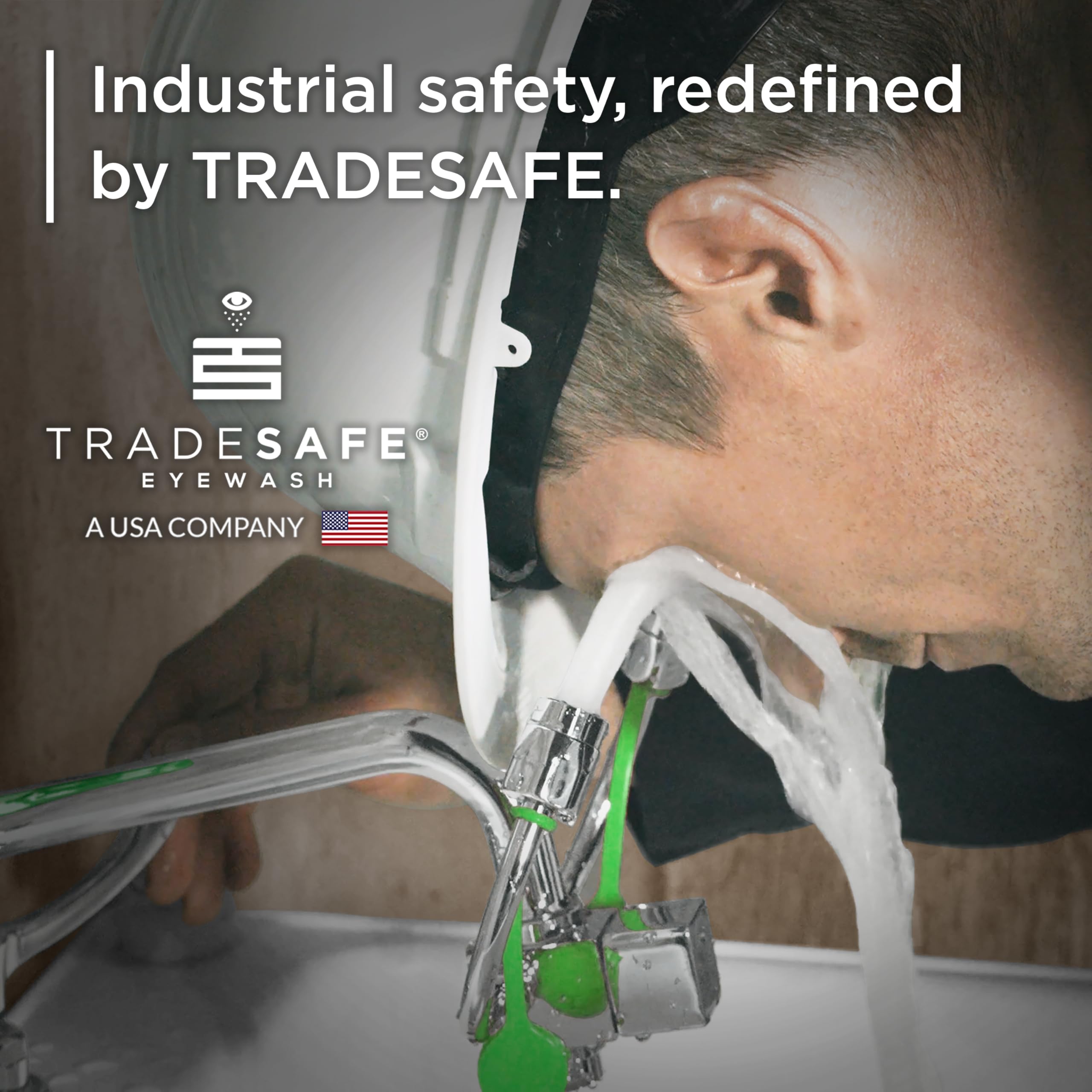 TRADESAFE Faucet Mount Eye Wash Station, Emergency Eye Wash Station OSHA Approved, ANSI Compliant