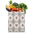 thumbnail image 1 of Vintage Tribal Canvas Shopping Bag – Retro Style Reusable Tote, 1 of 6