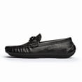thumbnail image 4 of Men's Casual Loafers Slip On Leather Shoes Comfortable Driving Shoes Male Moccasins Classic Penny Loafer Flats Boat Shoes, 4 of 10