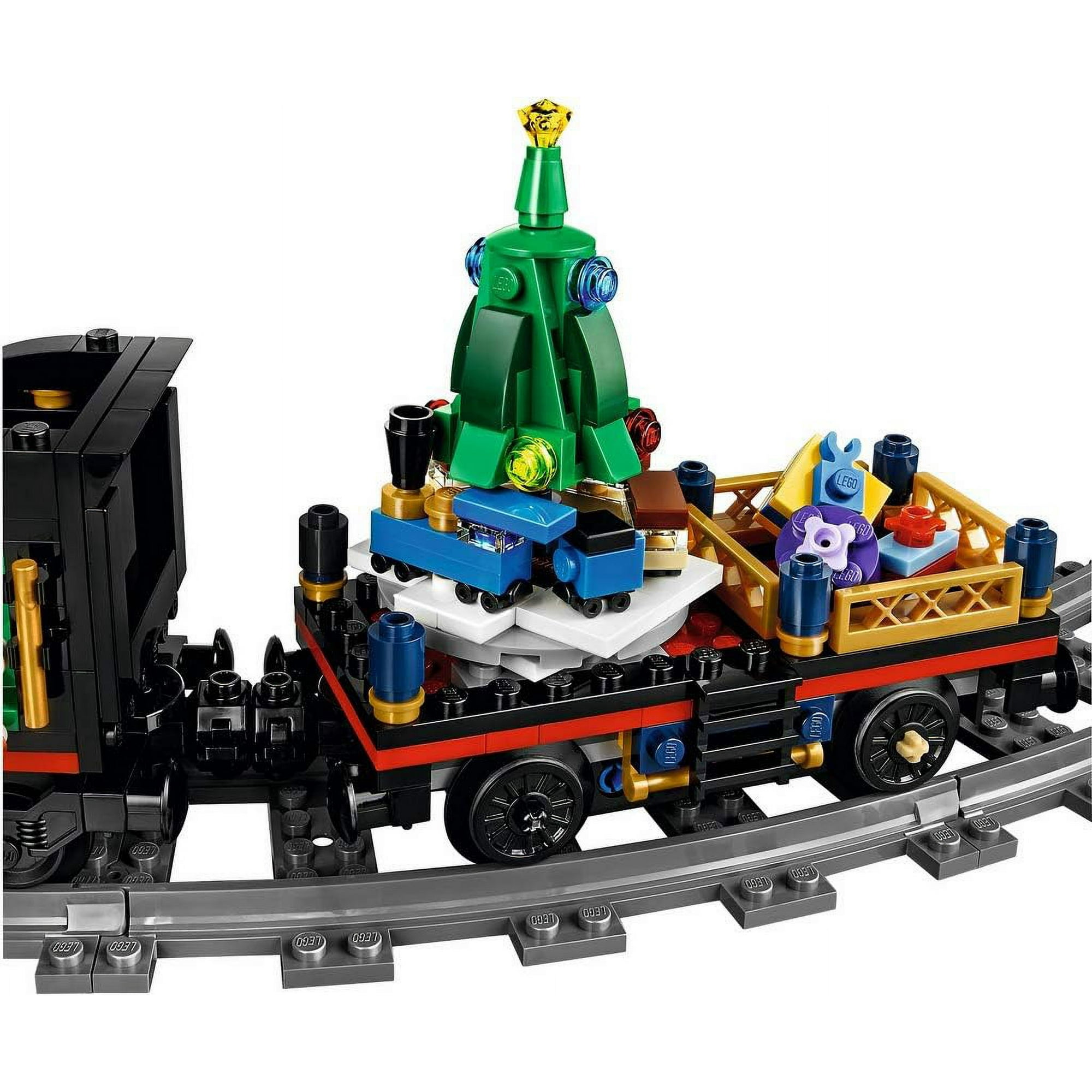 LEGO Creator Expert Winter Holiday Train 10254 Christmas Train Set with Full Circle Train Track Locomotive and Spinning Christmas Tree Toy 734 Pieces Walmart