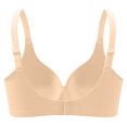 thumbnail image 7 of Ashirexll Bras for Women Plus Size Hot Drilling Wireless Gathering Adjustable Shoulder Strap Comfortable Breathable Supportive Bras for Women Beige M, 7 of 7